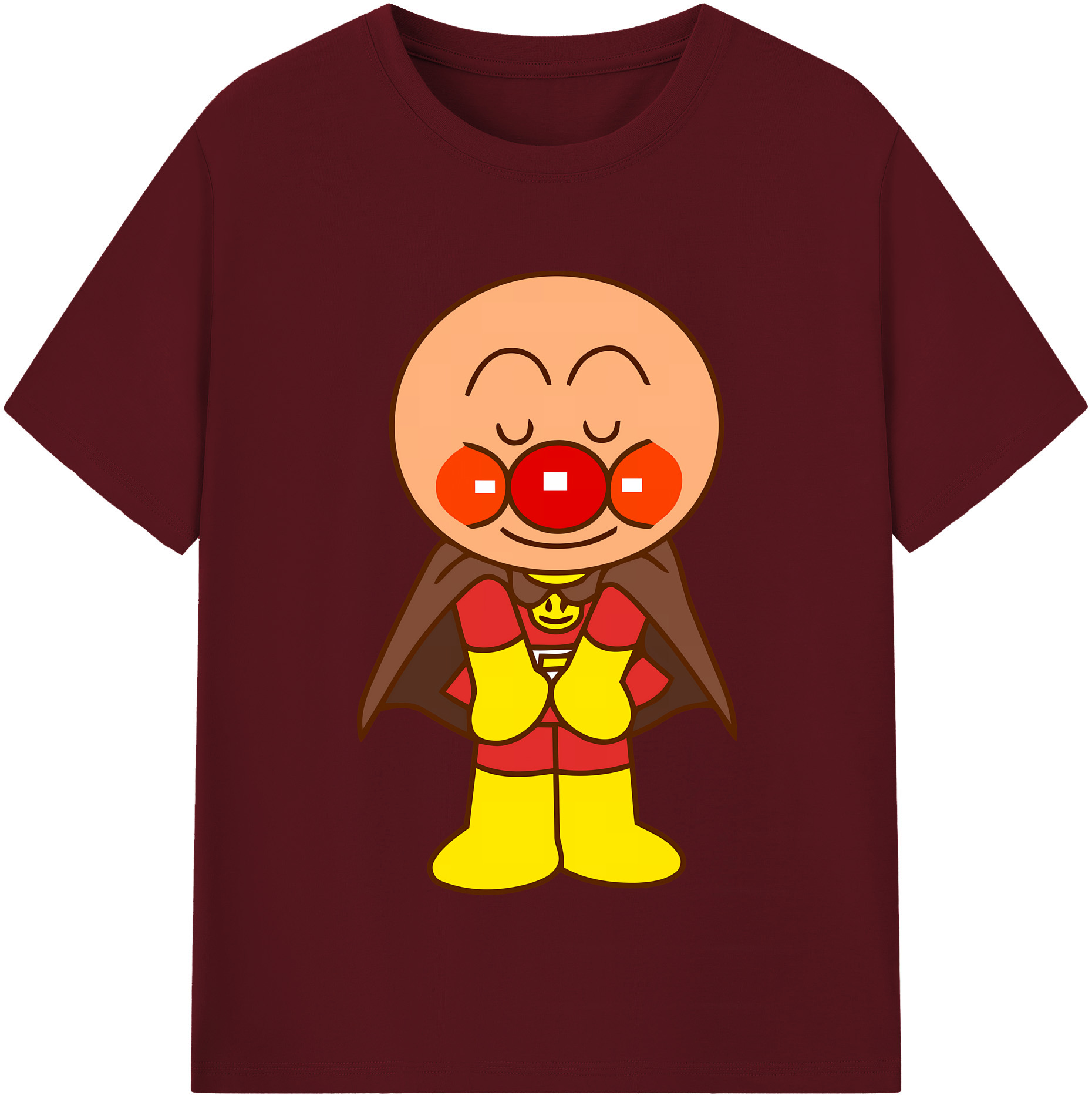 （画像用） アンパンマン Anpanman 綿100％半袖Tシャツ（フロントプリント）